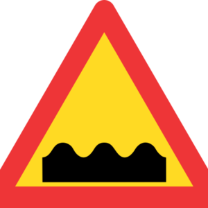 TW331 - Temporary Uneven Roadway Road Sign