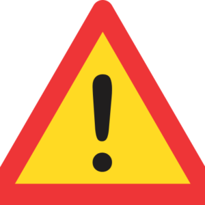 TW339 - Temporary General Warning Road Sign