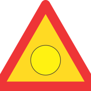 TW346 - Temporary Emergency Flashing Light Road Sign
