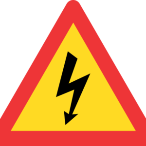 TW361 - Temporary Electrical Shock Road Sign