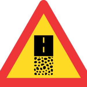 TW363 - Temporary Gravel Road End Road Sign
