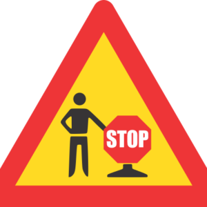 TW343 - Temporary "Stop/Go" Control Ahead Road Sign