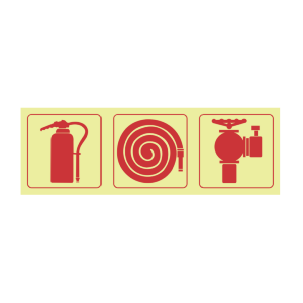 F23 Extinguisher, hose reel, hydrant 190x570mm