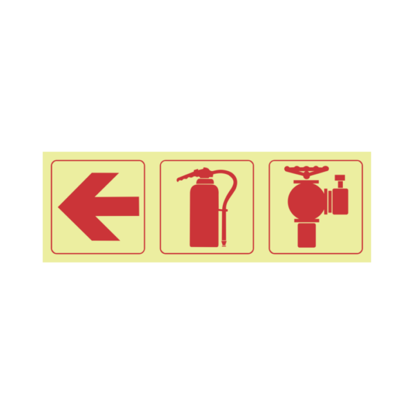 F11 Arrow left, extinguisher, hydrant 190x570mm