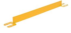 Vestil Vdkr-4-Tb Steel Toe Board For Pipe Safety Railing 4 Ft. Length, Yellow