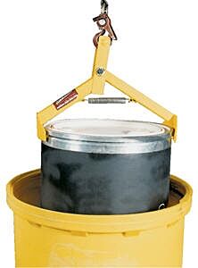 Vestil Chdl-1620 Steel Crane And Hoist Drum Lifters 16" To 20" Diameter 1000 Capacity, Yellow