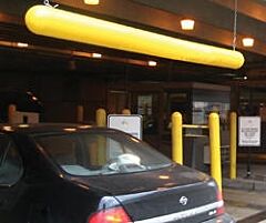 Vestil Clb-5-78P Low Density Polyethylene Clearance Bar With No Lettering 78", Yellow
