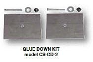 Vestil Cs-Gd-4 Steel Car Stop Anchor Plates With 4 Holes Glue Down 5" X 5" X 1/16" Silver