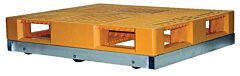 Vestil Dol-3636-10T Aluminum Pallet Dolly With Tilt 36" X 36" 8000 Lb. Capacity, Silver
