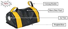 Vestil Draft-24 Vinyl Dock Seal Draft Blocker 24" Width Black