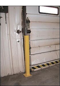 Vestil Dsp-48 Steel Overhead Door Track Protector 6" X 6" X 48-1/4", Yellow