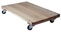 Vestil Hdos-2436-12 Hardwood Solid Deck Dolly 36" X 24" X 6-15/16" 1200 Lb. Capacity