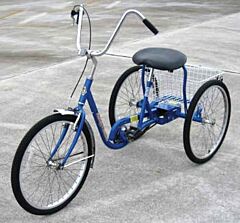 Vestil Ibike-3-Dc-B Standard Industrial Bicycle 250 Lb. Capacity, Blue