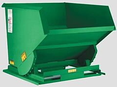 Vestil Lid-150-A Steel 1.5 Cubic Yard Hopper Front Lid Green