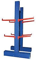 Vestil Mdu-C-6-24 Steel Medium Duty Double Sided Cantilever Upright For 24" Arms 11,000 Lb. Capacity, Blue