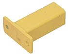 Vestil Mg-Wp-B Steel Modular Guard Wall Mount For Outer Post Tubing Option 6-7/8" X 3" X 6", Yellow