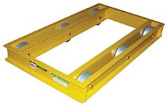 Vestil Odmd-2436-6 Steel Open Deck Machinery Dolly 36" X 24" X 6-1/4" 6,000 Lb. Capacity, Yellow
