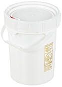 Vestil Pail-Scr-5-W High Density Polyethylene Screw Top Pail And Lid 12-5/8" X 12-5/8" X 16-1/16" 5 Gallon White