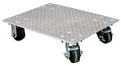 Vestil Pda-2436-C-S Aluminum Plate Dolly With Cast Steel Wheels 36" X 24" X 6-3/16" 2800 Lb. Capacity, Silver