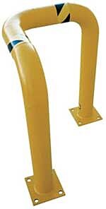 Vestil Teg-24-36-4 Steel Triple Elbow Guard 28-1/8" X 28-1/8" X 36-9/16", Yellow