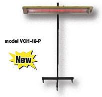 Vestil Vch-48-P Portable Infrared Spot Heater 1500 Watts 5120 Btu Black / Yellow