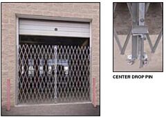 Vestil Vpfg-1085 Galvanized Steel Double Fold Scissor Gate 10 Ft. X 8-1/2 Ft., Gray