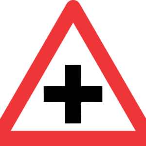 W101 - Crossroad Road Sign