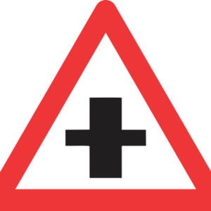 W102 - Crossroad On Priority Road Road Sign