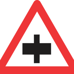 W103 - Priority Crossroad On Non-Priority Road Road Sign