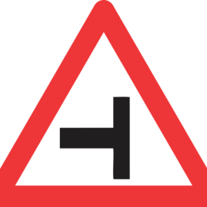 W107 - Side-Road Junction (Left) Road Sign