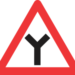 W115 - Y-Junction Road Sign