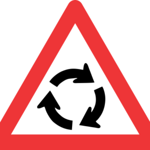 W201 - Traffic Circle Road Sign
