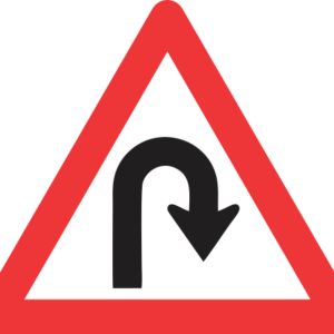 W206 - Hairpin Bend (Right) Road Sign