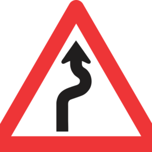 W208 - Winding Road (Right-Left) Road Sign