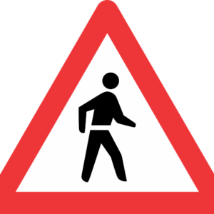 W307 - Pedestrian Road Sign