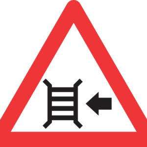 W316 - Motor Gate (Left) Road Sign