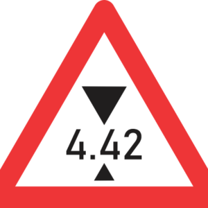 W320 - Height Restricted Road Sign