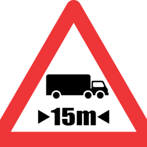 W321 - Length Restricted Road Sign