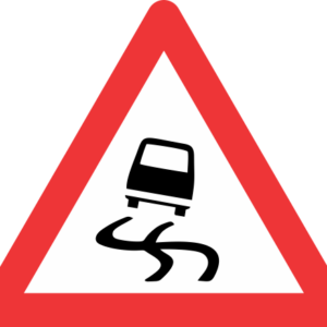 W333 - Slippery Road Road Sign