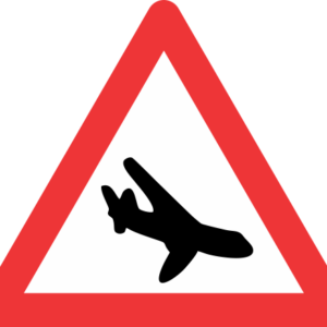 W351 - Low Flying Aircraft Road Sign