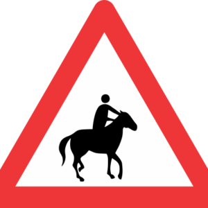 W356 - Horse & Rider Road Sign