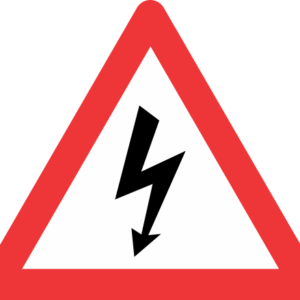 W361 - Electrical Shock Road Sign