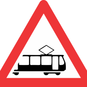 W362 - Tram Road Sign