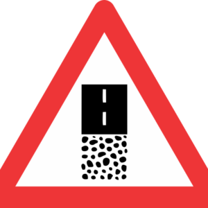 W363 - Gravel Road End Road Sign