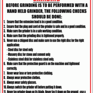 WF11 - Grinding Sign