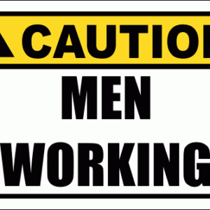 WF17 - Caution Men Working Sign