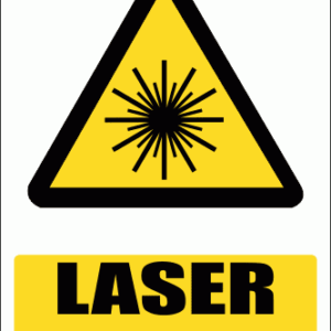 WW12E - Laser Hazard Explanatory Safety Sign