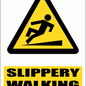 WW16E - Slippery Walking Surface Explanatory Safety Sign