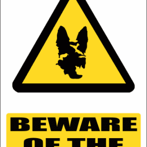 WW19E - Beware Of The Dog Explanatory Safety Sign