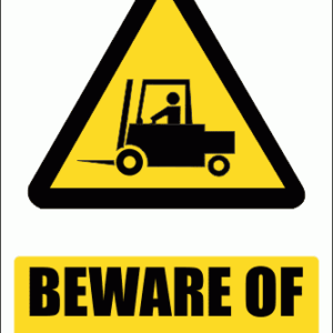 WW20E - Beware Of Forklifts Explanatory Safety Sign